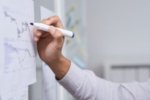drawing stock market chart scaled
